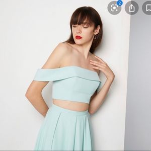 Fame & Partners White Gillian Two Piece Size 2